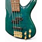 Used Ibanez SR1200E Emerald Green Electric Bass Guitar