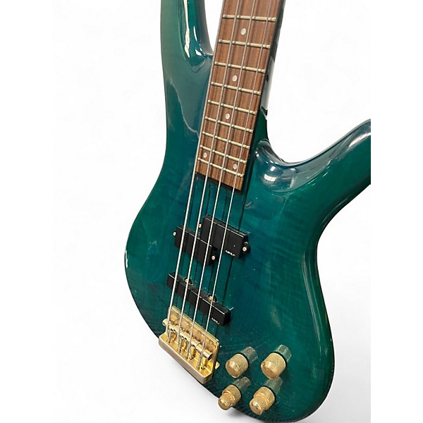 Used Ibanez SR1200E Emerald Green Electric Bass Guitar