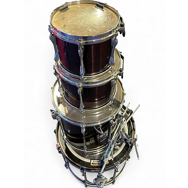 Used TAMA 4 Piece Superstar Black Chrome Drum Kit