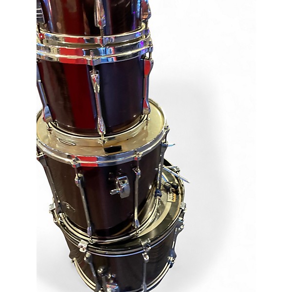 Used TAMA 4 Piece Superstar Black Chrome Drum Kit