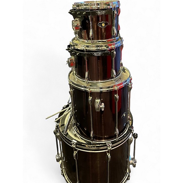 Used TAMA 4 Piece Superstar Black Chrome Drum Kit