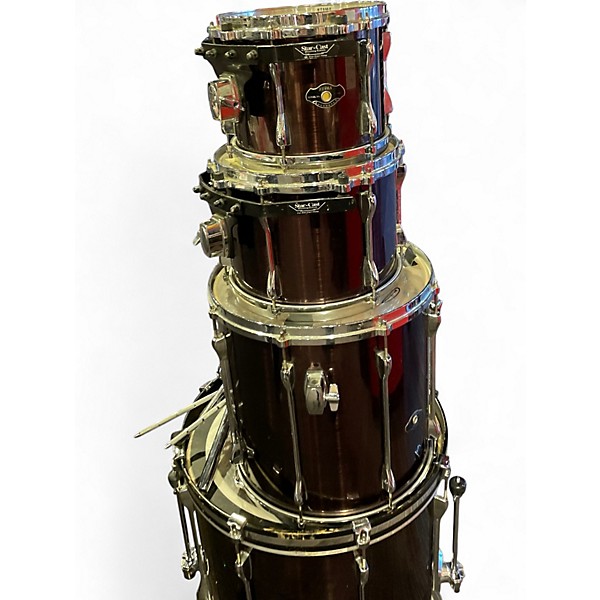 Used TAMA 4 Piece Superstar Black Chrome Drum Kit