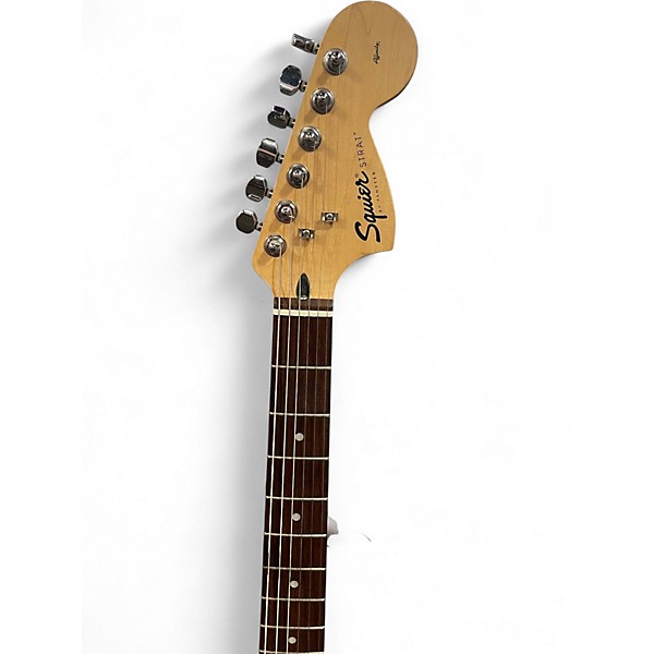 Used Squier Affinity Stratocaster Black and White Solid Body Electric Guitar