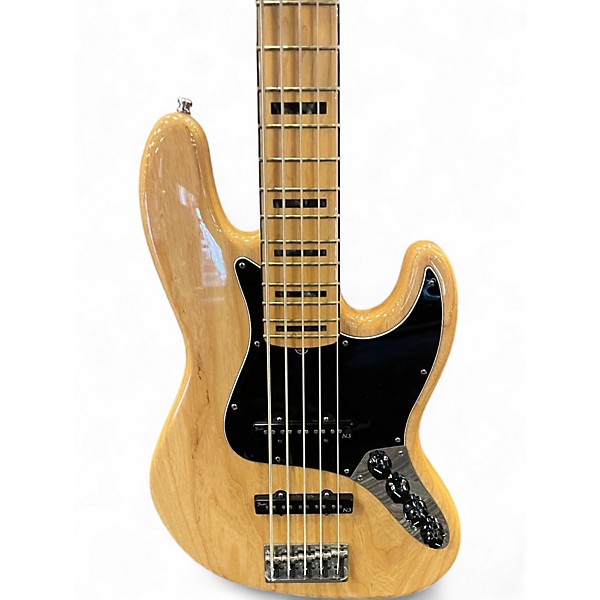 Used Fender American Deluxe Jazz Bass V Natural Electric Bass Guitar