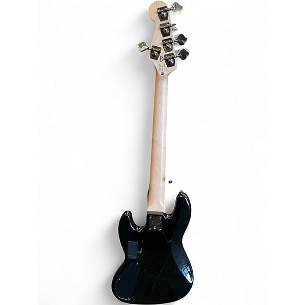 Used Squier Contemporary Active Jazz Bass HH V Black Electric Bass Guitar