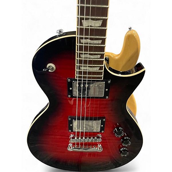 Used ESP LTD EC256FM Black Cherry Sunburst Solid Body Electric Guitar