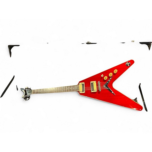 Used 2021 Dean  FLYING V79 RED Solid Body Electric Guitar