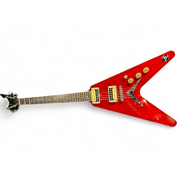 Used 2021 Dean  FLYING V79 RED Solid Body Electric Guitar