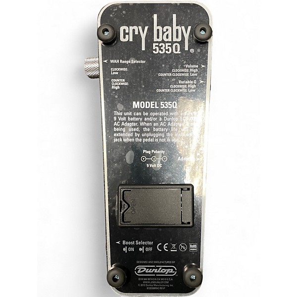 Used Dunlop 535Q Cry Baby Multi-Wah Effect Pedal