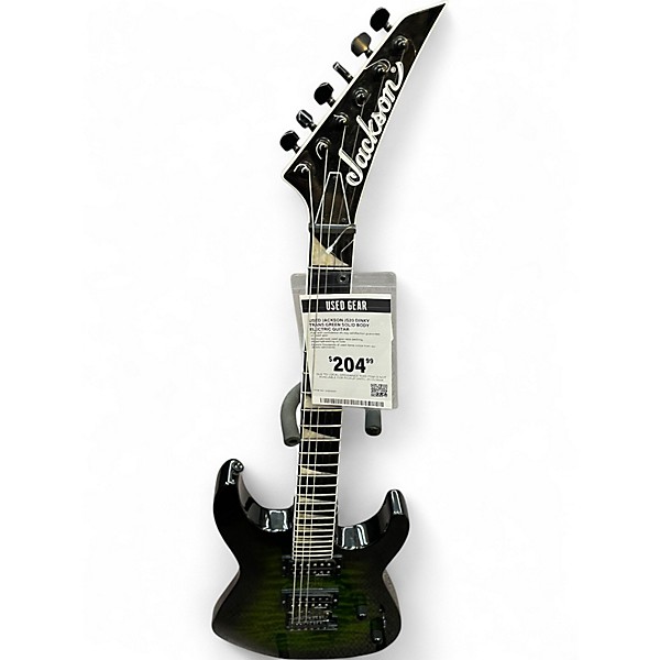 Used Jackson JS20 DINKY Trans Green Solid Body Electric Guitar