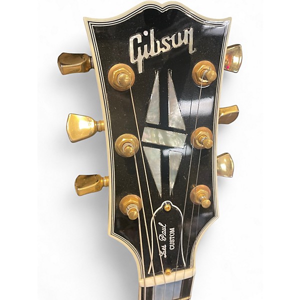 Vintage 1990s Gibson Les Paul Custom Black Solid Body Electric Guitar