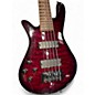 Used Spector PULSE LH crimson quilt Electric Bass Guitar