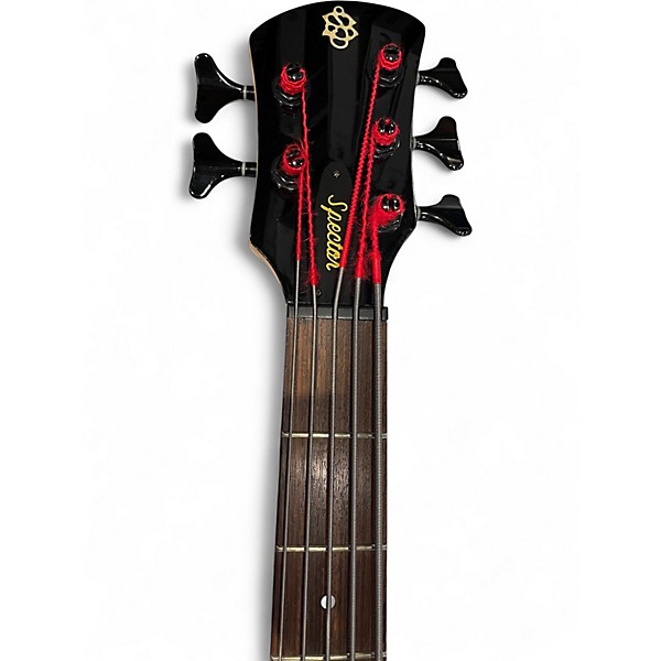 Used Spector PULSE LH crimson quilt Electric Bass Guitar