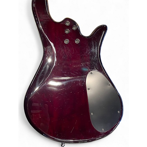 Used Spector PULSE LH crimson quilt Electric Bass Guitar