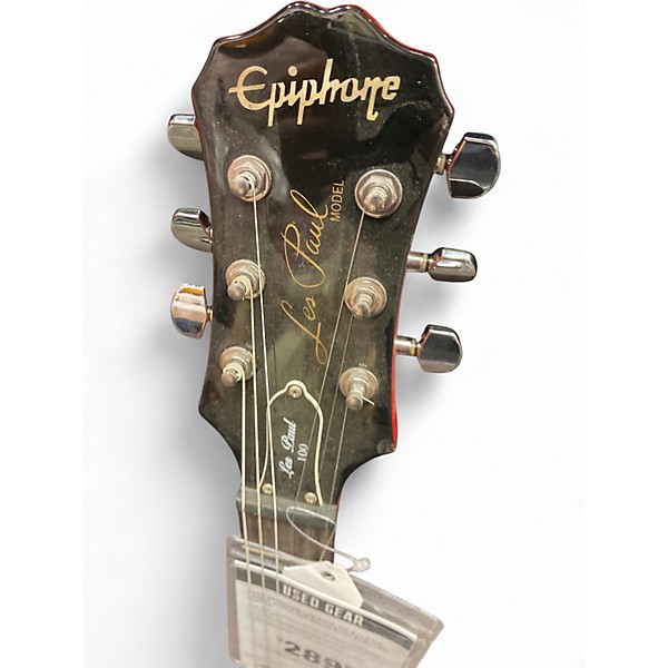 Used Epiphone Les Paul 100 Bolt On Candy Apple Red Solid Body Electric Guitar