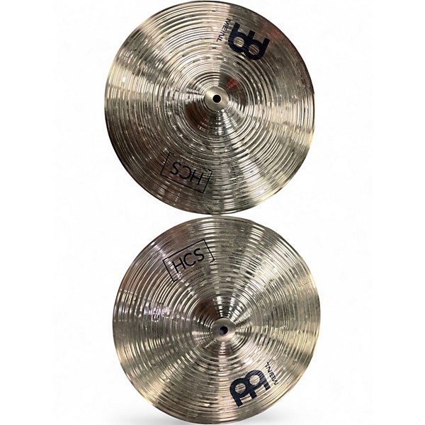 Used MEINL 14in HCS Hi Hat Pair Cymbal