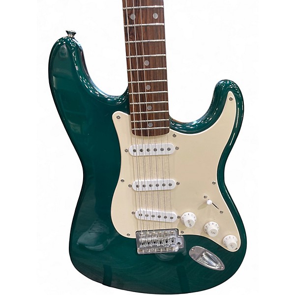 Used Squier Affinity Stratocaster Green Solid Body Electric Guitar