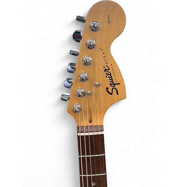 Used Squier Affinity Stratocaster Green Solid Body Electric Guitar