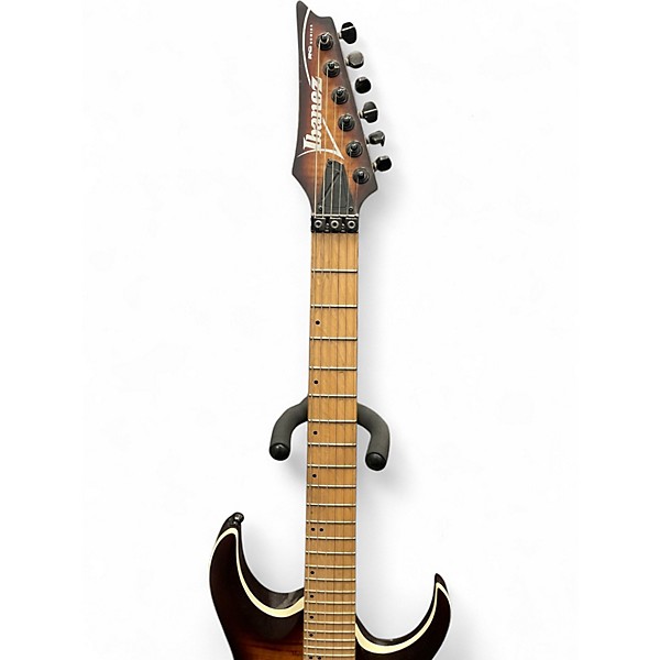 Used Ibanez RGAR42MFMT Trans Amber Solid Body Electric Guitar