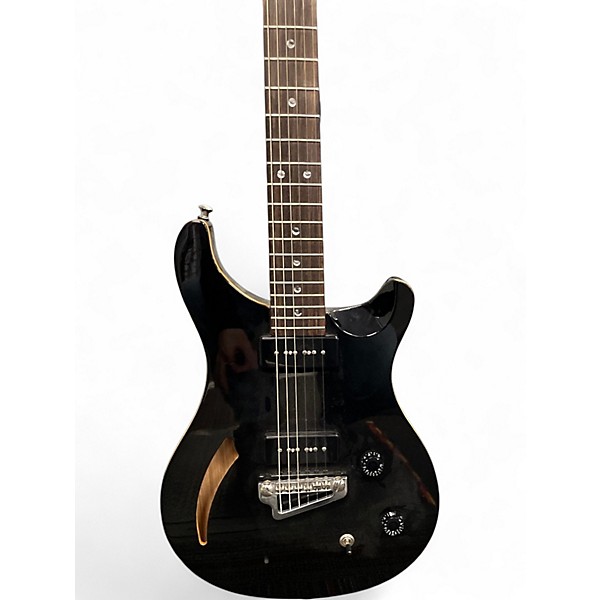 Used 2010s PRS SE Custom 22 Semi-Hollowbody Black Hollow Body Electric Guitar