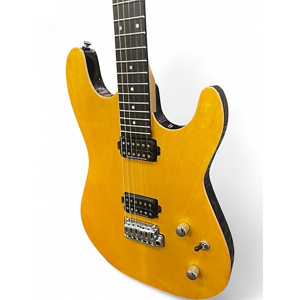 Used Kiesel THEOS TRANSPARENT AMBER Solid Body Electric Guitar