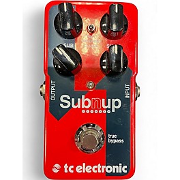 Used TC Electronic Sub N Up Octaver Effect Pedal