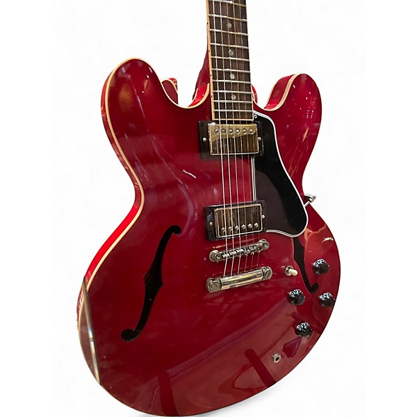Used 2014 Gibson ES335 Memphis Chrome Red Hollow Body Electric Guitar