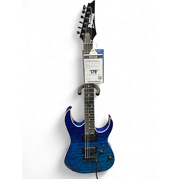 Used Ibanez Gio Ax Blue Solid Body Electric Guitar
