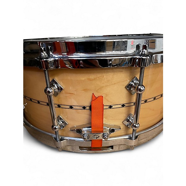 Used Craviotto 6X14 Maple Snare Natural Drum