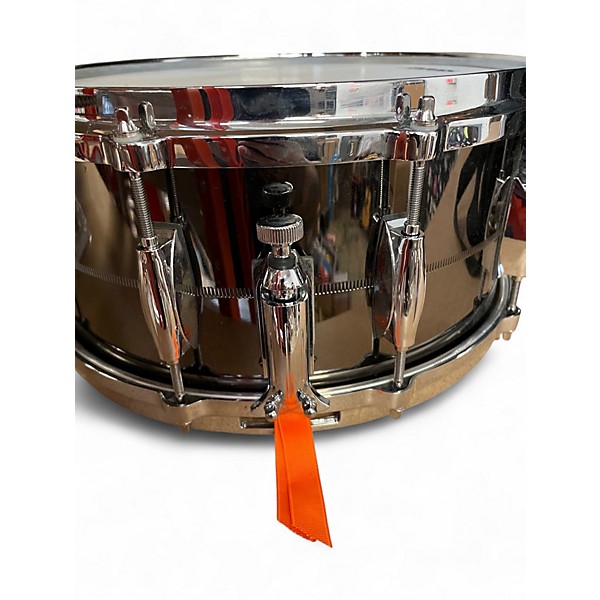 Used Gretsch Drums 6.5X14 Solid Steel Black Drum