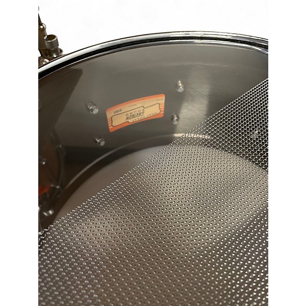 Used Gretsch Drums 6.5X14 Solid Steel Black Drum