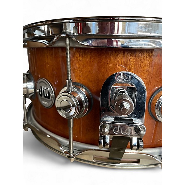 Used DW 6.5X14 Collector's Series Exotic Maple Mahogany Snare Mahogany Drum