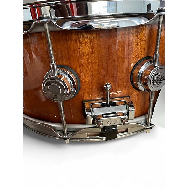 Used DW 6.5X14 Collector's Series Exotic Maple Mahogany Snare Mahogany Drum