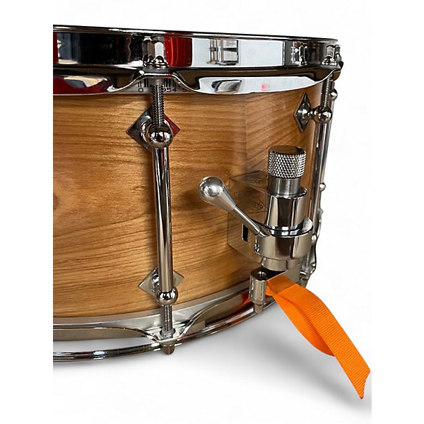 Used Craviotto 6.5X14 Red Birch Natural Drum