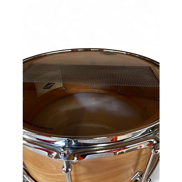 Used Craviotto 6.5X14 Red Birch Natural Drum