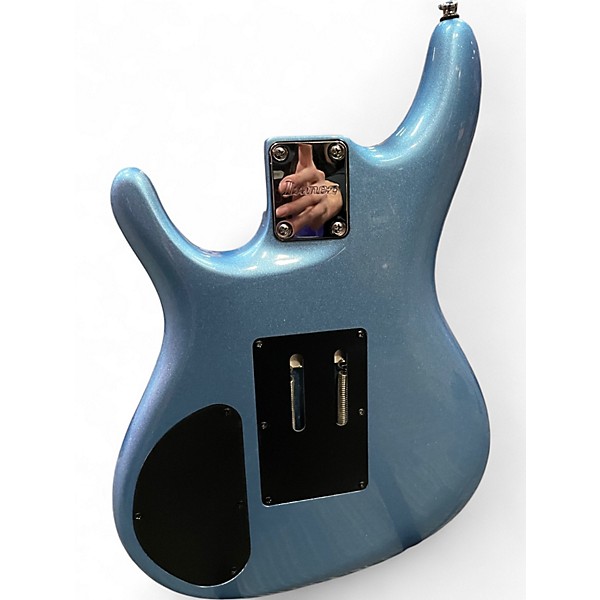 Used Ibanez  JS140M Joe Satriani Signature Soda Blue Solid Body Electric Guitar