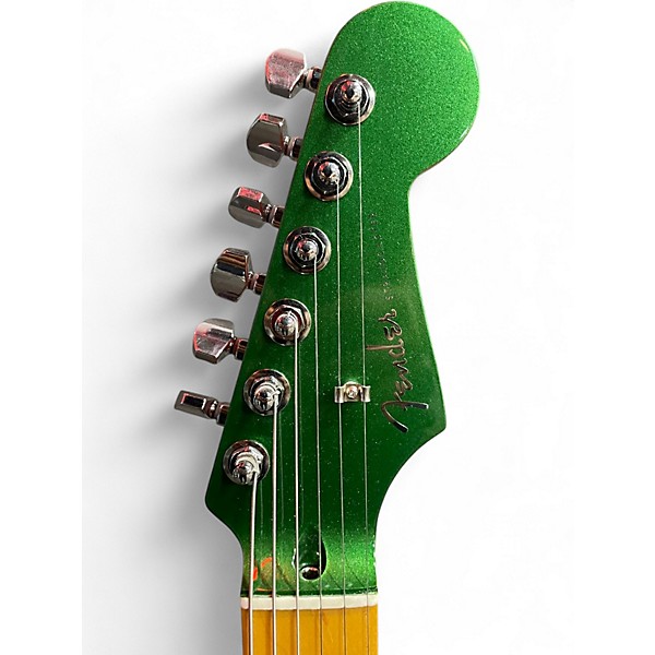 Used Fender Aerodyne Special Stratocaster HSS Speed Green Metallic Solid Body Electric Guitar