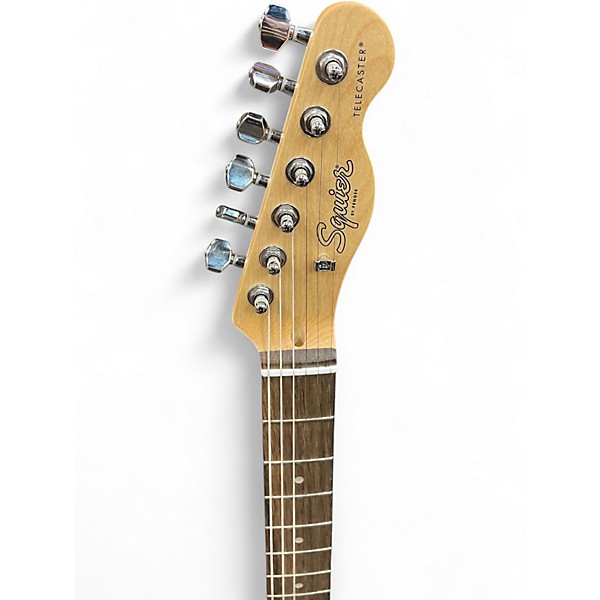 Used Squier Telecaster Black Solid Body Electric Guitar