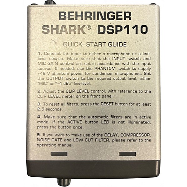 Used Behringer dsp110 Audio Converter
