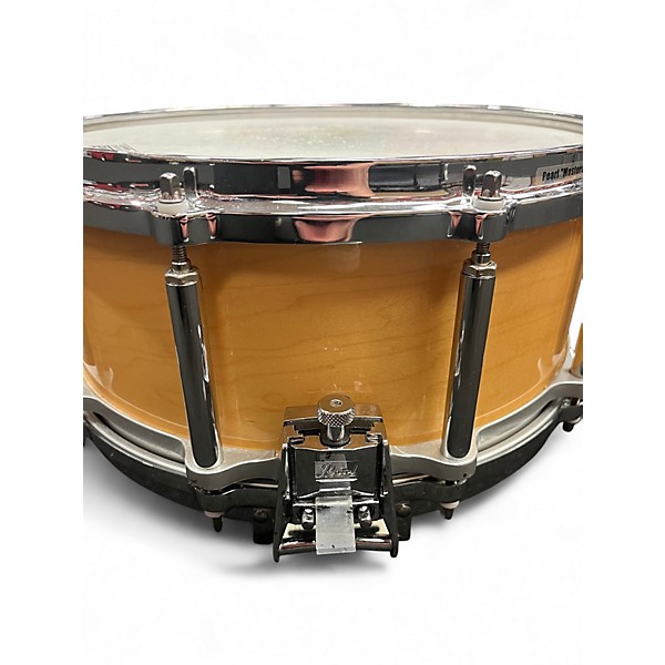 Used Pearl 6.5X14 maple steel free floating  Natural Drum
