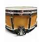 Used Pearl 6.5X14 maple steel free floating  Natural Drum