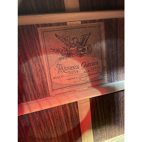 Vintage 1980s Alvarez 5059 Natural Acoustic Guitar