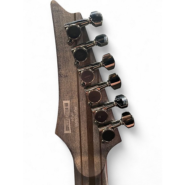 Used Ibanez RGT1270PB Trans Black Solid Body Electric Guitar