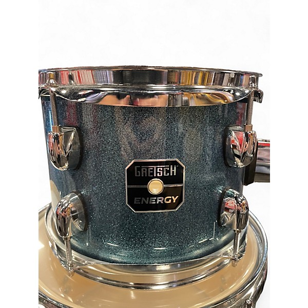 Used Gretsch Drums 5 Piece Energy blue Drum Kit