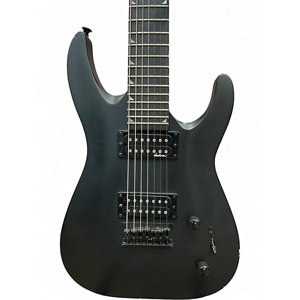 Used Jackson JS22-7 Dinky 7 String Satin Black Solid Body Electric Guitar