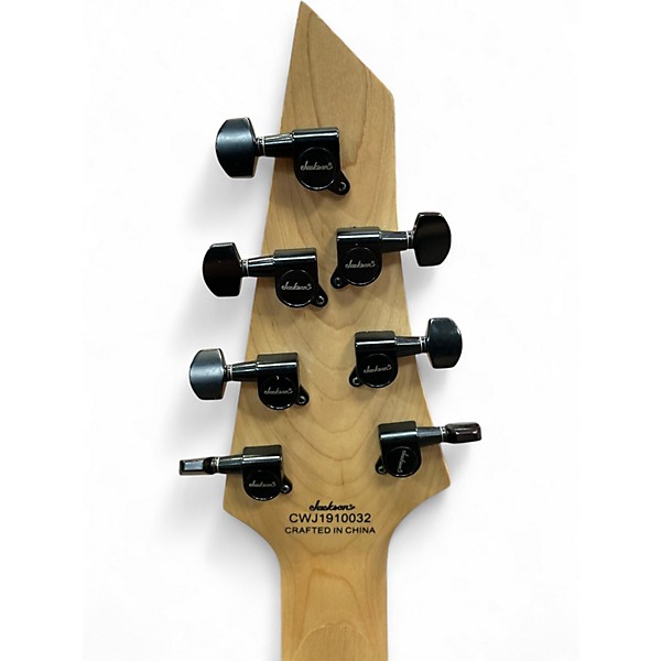 Used Jackson JS22-7 Dinky 7 String Satin Black Solid Body Electric Guitar