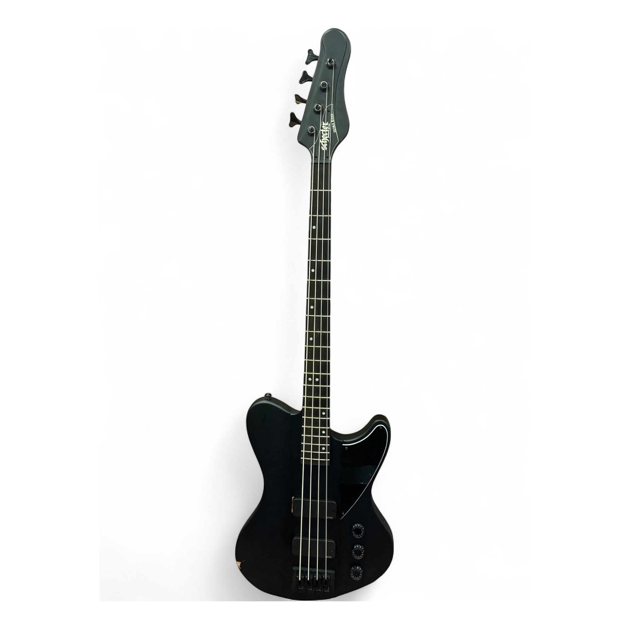 Used Schecter Guitar Research Ultra Bass Satin Black Electric Bass