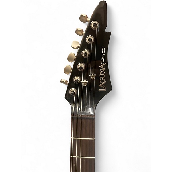 Used Laguna LE300 Black Solid Body Electric Guitar