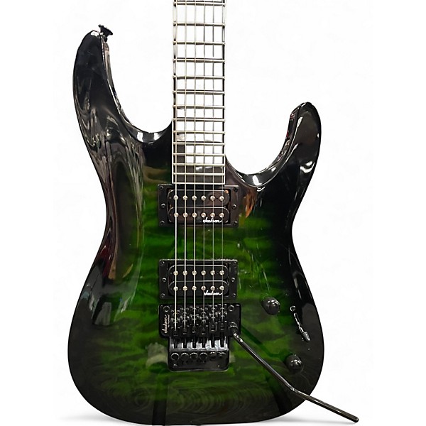 Used Jackson JS 32 TRANSPARENT GREEN Solid Body Electric Guitar