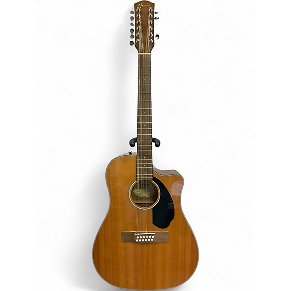 Used Fender CD60SCE12 Natural 12 String Acoustic Guitar